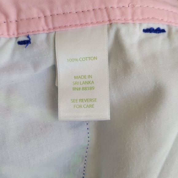 Lilly Pulitzer Callahan Shorts "Multi Lilly Loves Hawaii" Elephants Green Size 6 - Picture 11 of 12